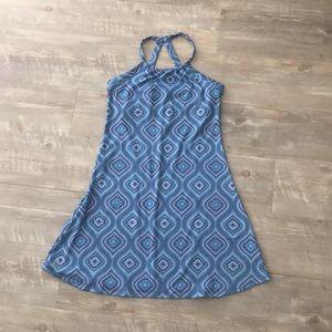patterned halter dress
